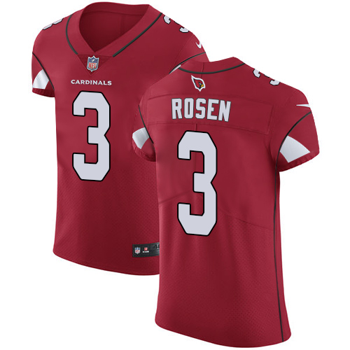 Nike Cardinals #3 Josh Rosen Red Team Color Men's Stitched NFL Vapor Untouchable Elite Jersey - Click Image to Close